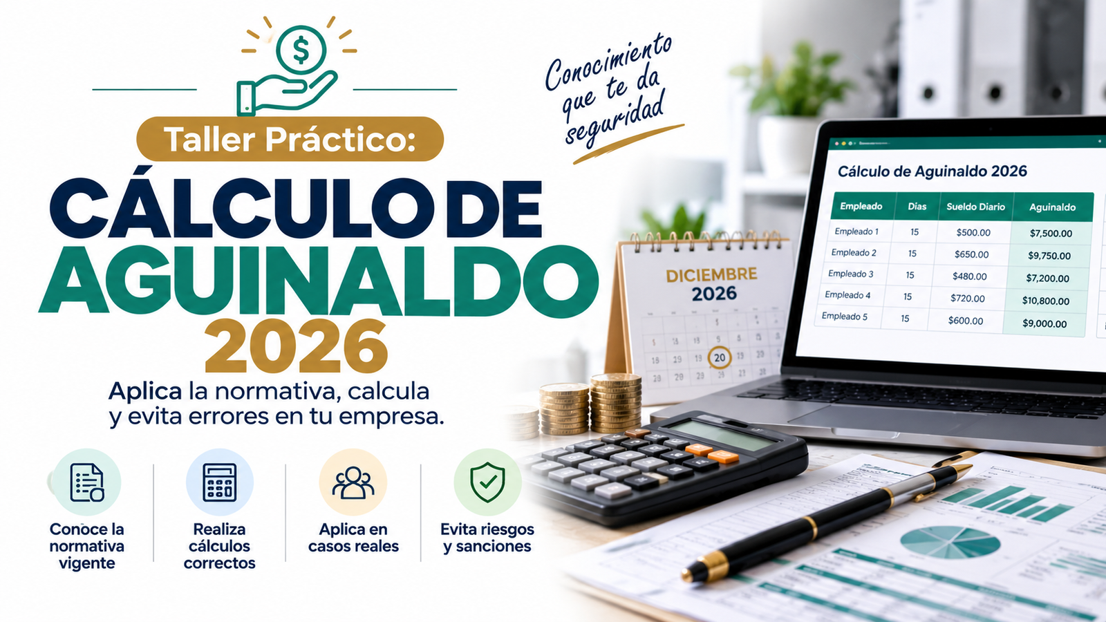 Taller Práctico: Cálculo De Aguinaldo 2026